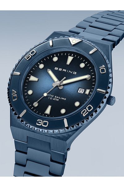 Bering Ceas bărbătesc 18940-797, cuarț, 43mm, 10atm