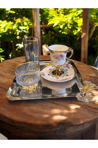 liveisthome Kahve Yanı 6'lı Ayaklı Draje Şeker Lokumluk