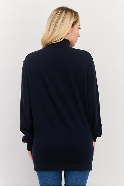 Esprit Women Turtle Neck Plain Sweater, Black