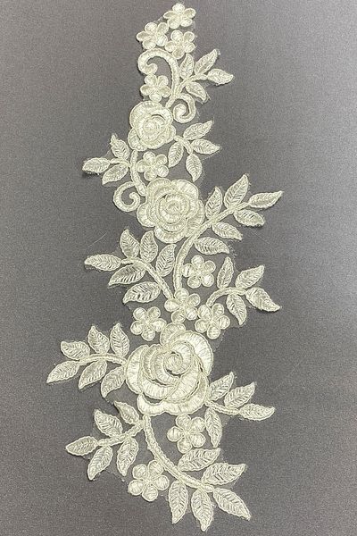 Hayalperest boncuk Cream Rose Pattern Lace Guipure Sconce