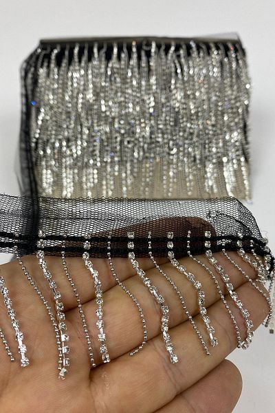 Hayalperest boncuk Beyoğlu Stoned Chain Accessory Fringe Tassel 1 Mt