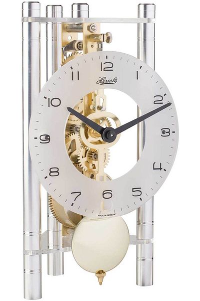Hermle Table Clock 23022-x40721, Mechanical, Transparent, Analogue, Classic