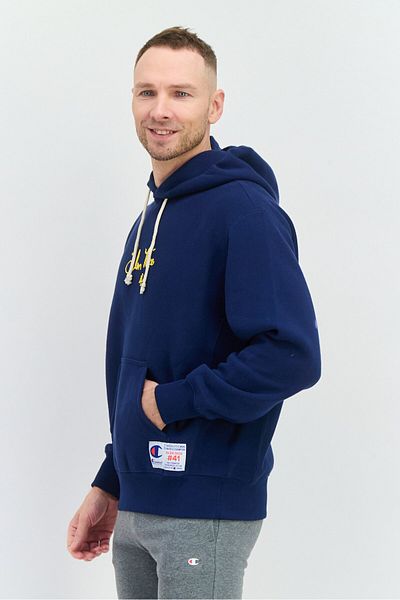 Champion Men Sportswear Fit Long Sleeves Outdoor Hoodies, Navy Blue