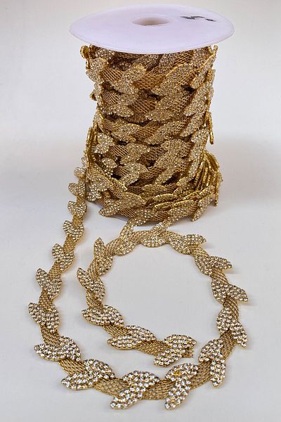 Hayalperest boncuk Leaf Wicker Stone Strip