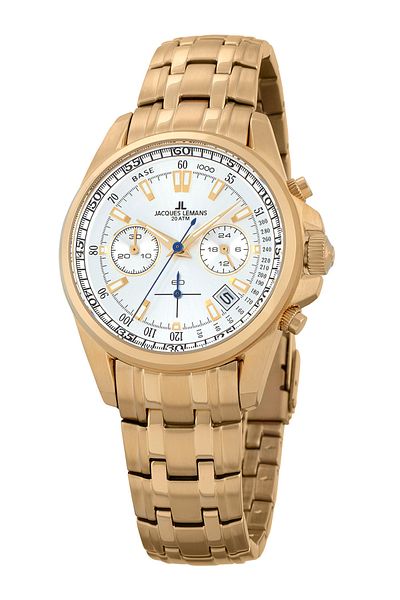 Jacques Lemans Ανδρικό ρολόι Jacques Lemans 1-1830H, Quartz, 40mm, 10ATM