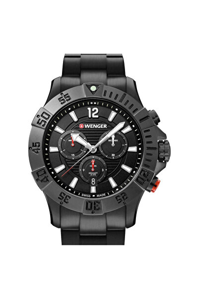 Wenger Mens Watch 01.0643.121, Quartz, 43mm, 20ATM