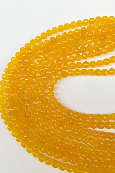 Hayalperest boncuk 8 Mm Yellow Ceyt Natural Stone Bead