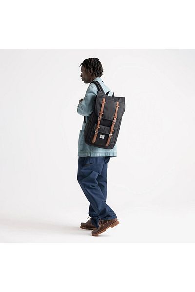 herschel Μαύρο σακίδιο πλάτης Little America Unisex