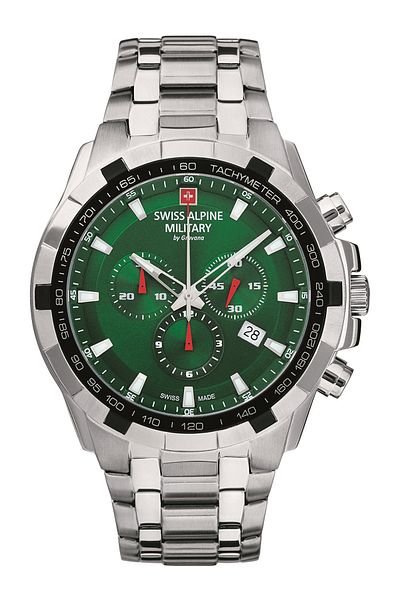 Swiss Alpine Military Mens Watch Swiss Military 7043.9134, Quartz, 47mm, 10atm