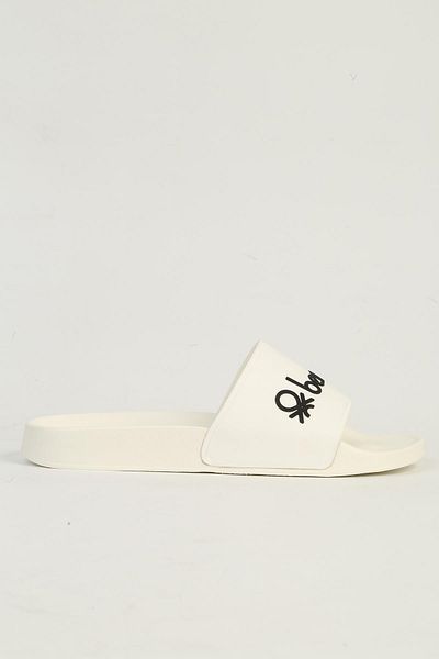 Benetton Bn-1442 Model White Women's Slippers