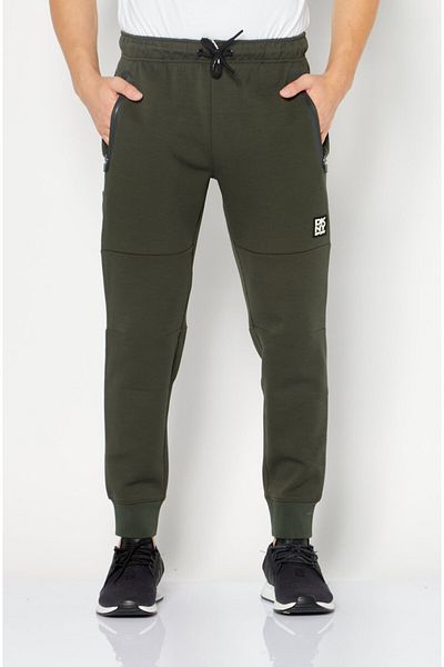 DKNY Sport Men Sportswear Fit Brand Logo Training Jogger Pant, Army Green