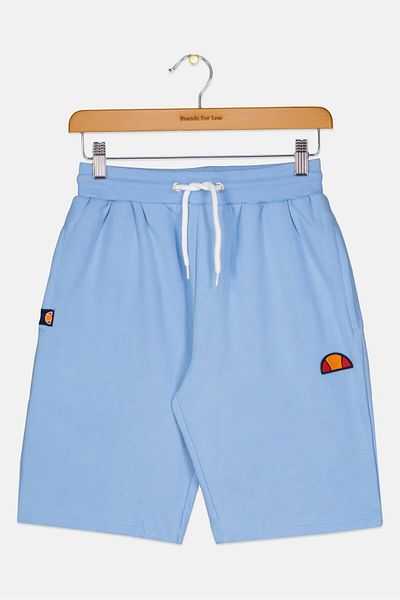 Ellesse شورت أساسي بشعار العلامة التجارية للأولاد، أزرق فاتح