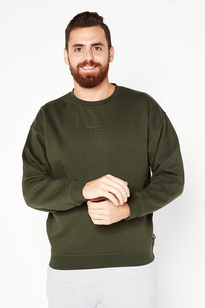 DKNY Sport Men Sportswear Fit Long Sleeves Running Sweatshirt, Green