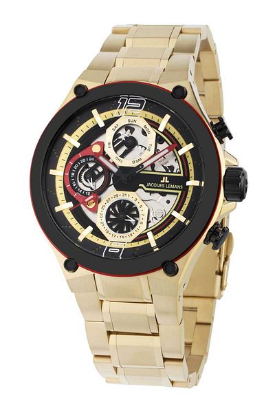 Jacques Lemans Ανδρικό Ρολόι 1-2150h, Quartz, 43mm, 10atm