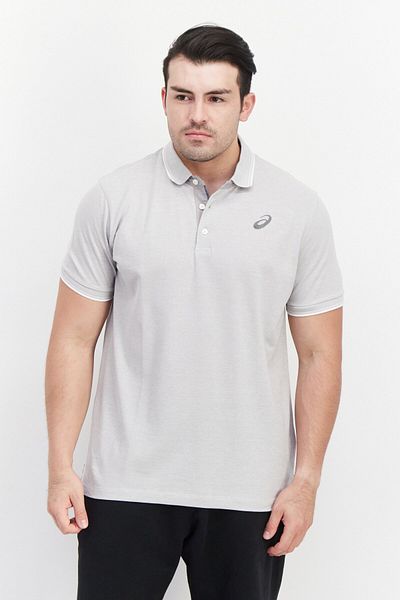 Asics Men Sportswear Fit Training Polo Shirt, Grey