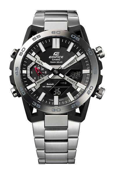 Casio Mens Watch Ecb-2000d-1aef, Quartz, 48mm, 10atm
