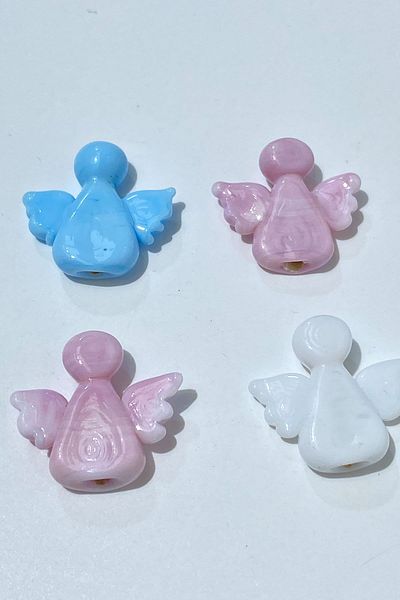 Hayalperest boncuk Πολύχρωμες γυάλινες χάντρες Murano Angel 1 Τεμάχιο