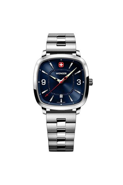Wenger Mens Watch 01.1921.110, Quartz, 37mm, 5atm