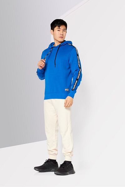DKNY Sport Men Sportswear Fit Long Sleeve Training Sweatshirt, Blue