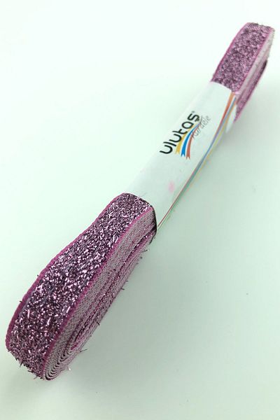 Hayalperest boncuk Κορδέλα Pink Velvet Glitter 1 εκ