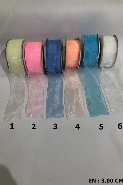 Hayalperest boncuk Κορδέλα Organza 3 εκ