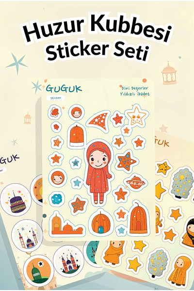 GUGUK Peace Dome Sticker Leaves Set