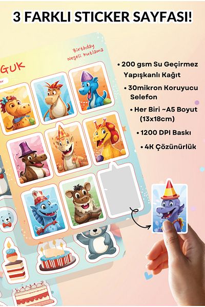 GUGUK Cheerful Moments Sticker Leaves Set