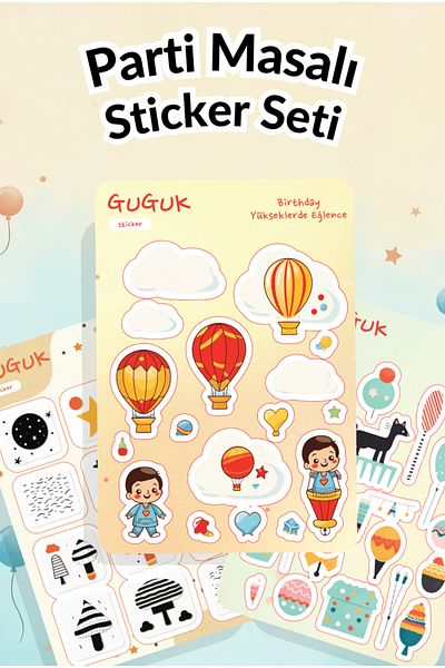 GUGUK Party Tale Sticker Leaves Set