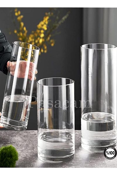 Paşabahçe Large Series Perforated Hand Fabrication - 20-30-40 Cm, Glass Thick Base