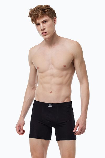 Malabadi Men's Plain Mixed Color 8-Pack Premium Collection Modal Long Boxer 8m250