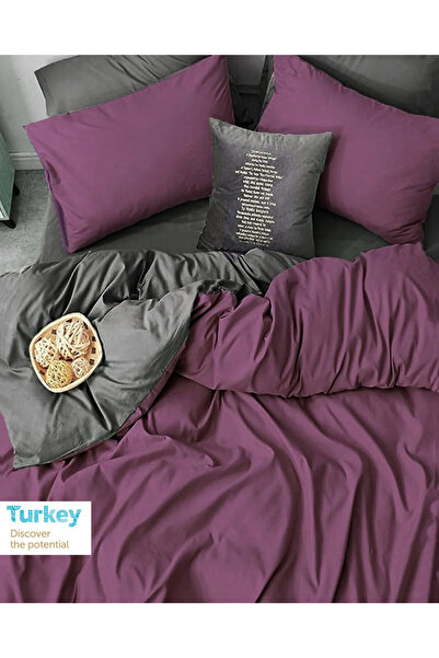 Sheri Home Tekstil Basic Çift Taraflı Çift Kişilik Nevresim (YORGAN KILIFI)200 X 220ebttr8887366365577