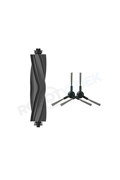 robotyedek فرشاة سيليكون بديلة متوافقة مع Dreame L10S Pro Gen 2 وفرشاة جانبية...