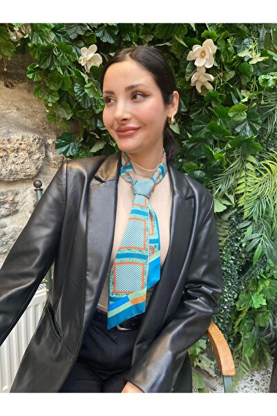 nehir eşarp Çift Taraflı Uzun Kravat Fular