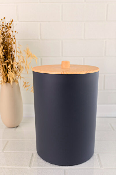 Flosoft Bambu Desenli Mutfak Banyo Çöp Kovası