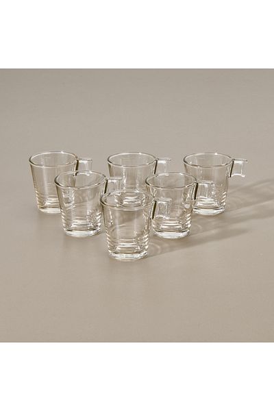 Glass In Love In Love Napoli 6 Espresso Cups - Transparent - 90 ml