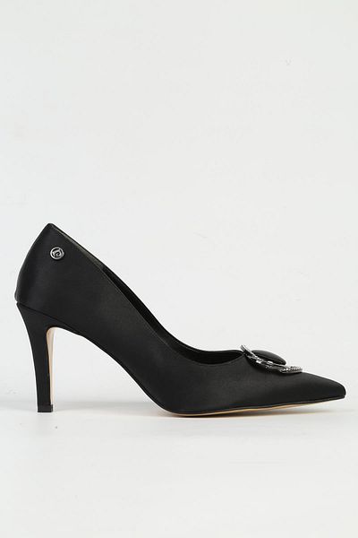 Pierre Cardin Μαύρα γυναικεία παπούτσια με τακούνι PC-54507