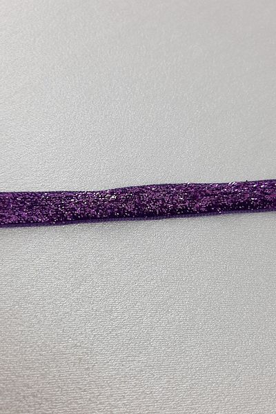 Hayalperest boncuk Μωβ Χρώμα Glitter Velvet Κορδέλα 1 εκ