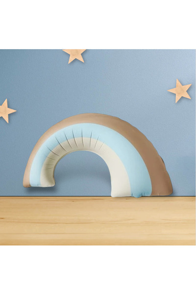 PARTİSERÜVENİ Rainbow Foil Balloon Retro Blue Color