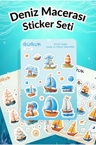 GUGUK Sea Adventure Sticker Leaves Set