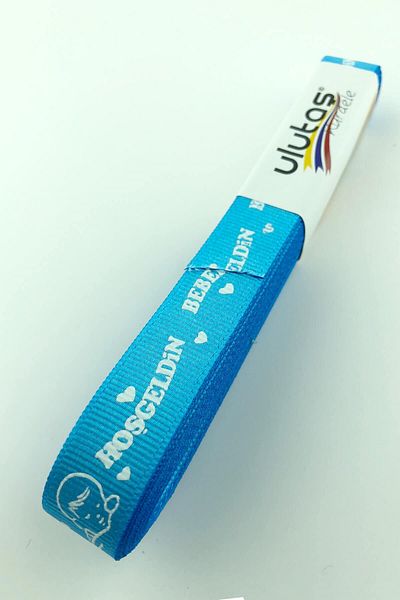 Hayalperest boncuk Καλώς ήρθατε Baby Ribbon Printed Grosgrain