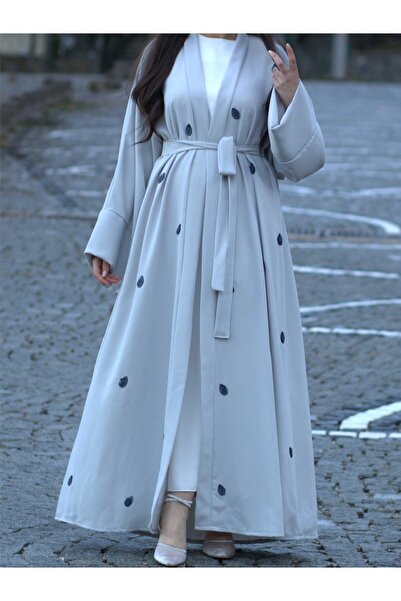 MELEK ARAZ Gri Sara Abaya