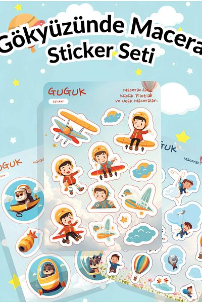 GUGUK Adventure in the Sky Sticker Leaves Set