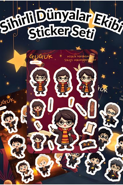 GUGUK Magic Worlds Team Sticker Leaves Set