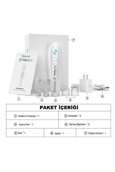 Bitmoji Hydra Pen Needle-Free Mesotherapy Device Facial Trace Blemish Wrinkle Removal Dermapen Machine