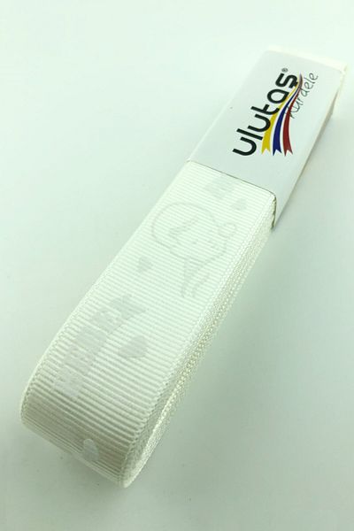 Hayalperest boncuk Κρέμα Welcome Baby Printed Grosgrain Κορδέλα 2,5 εκ