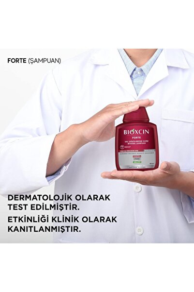 Bioxcin Forte Yoğun Saç Dökülmesine Karşı Bitkisel Şampuan 300ml x 4 Adet + 1 Adet 100ml Jel Hediye