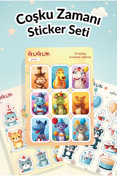 GUGUK Enthusiasm Time Sticker Leaves Set