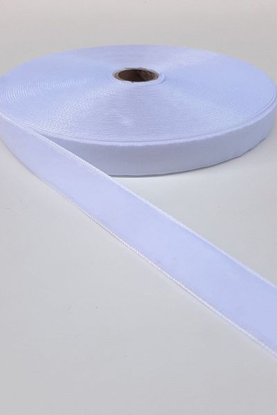 Hayalperest boncuk 2 Cm White Velvet Ribbon