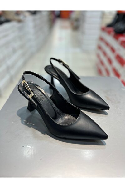 Hacıoğlu Ayakkabı Γυναικεία κομψά καθημερινά παπούτσια με λεπτό τακούνι Serrace