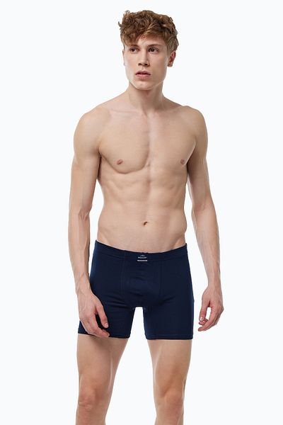 Malabadi Premium ανδρικό Navy Blue Modal Long Boxer - 250
